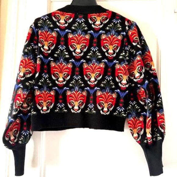 FARM Rio Black Boho Panther Cardigan New Year’s Eve Festive Season - Picture 7 of 16